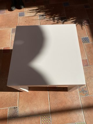 Mesa auxiliar blanca Ikea Cuadrada: 55x55