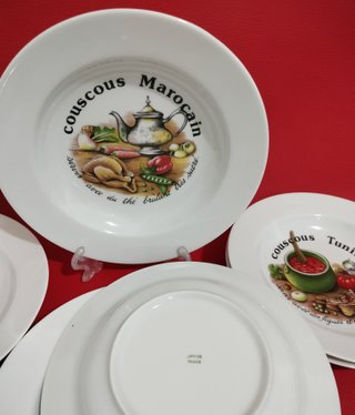 6 Platos Hondos Limoges Couscous