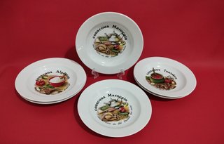 6 Platos Hondos Limoges Couscous