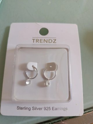 Pendientes Aro Plata 925 con Piedra