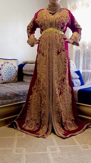 Takchita vestido boda árabe talla única