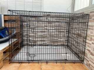 Jaula grande para perro, plegable