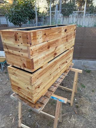 Jardinera de madera