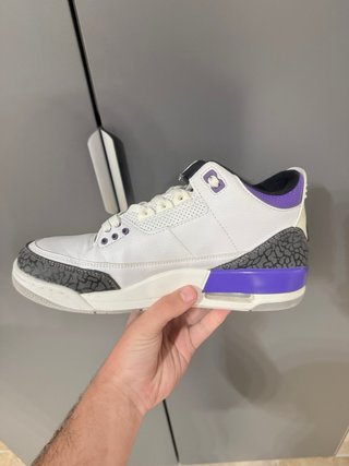 Jordan Retro 3 Dark Iris Morado Blanco