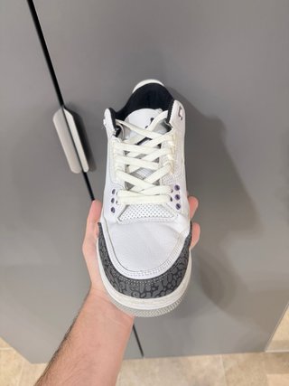 Jordan Retro 3 Dark Iris Morado Blanco