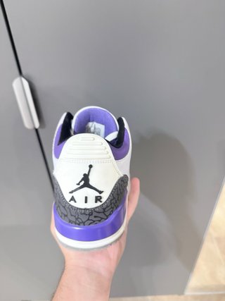 Jordan Retro 3 Dark Iris Morado Blanco