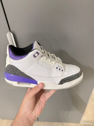 Jordan Retro 3 Dark Iris Morado Blanco