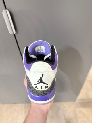 Jordan Retro 3 Dark Iris Morado Blanco