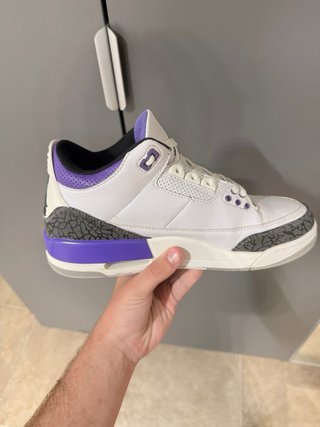 Jordan Retro 3 Dark Iris Morado Blanco