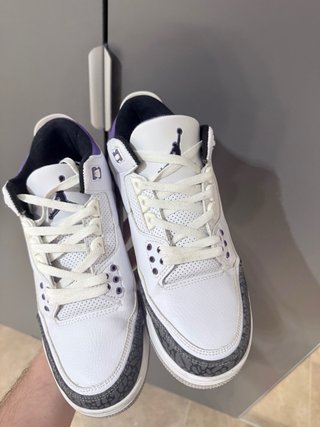 Jordan Retro 3 Dark Iris Morado Blanco