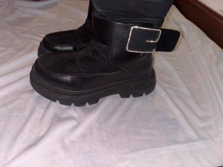 Botas de invierno negras súper cálidas