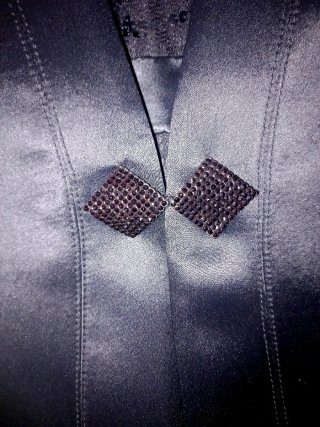 Abito elegante nero pizzo
