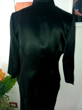 Abito elegante nero pizzo