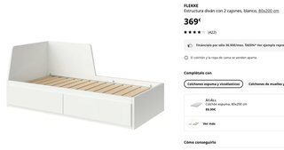 Cama nido IKEA FLEKKE blanca