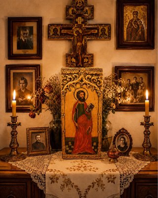 Icono Ortodoxo San Pablo Antiguo