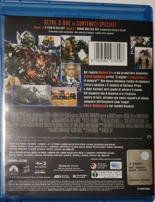 Bluray film robot Transformers 4 edition 2 dischi