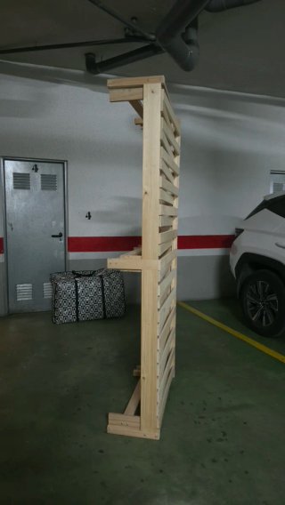 Somier plegable de madera. Ideal para Camper.