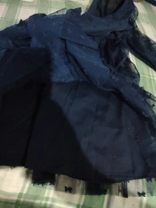 Vestido niña manga larga forro