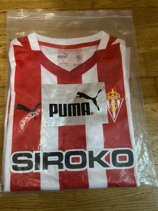 Camiseta Puma Rayas Rojas y Blancas