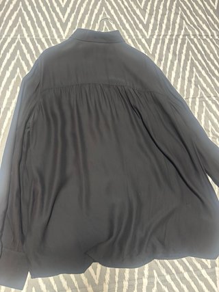 Camisa Negra Massimo Dutti Talla 40/42
