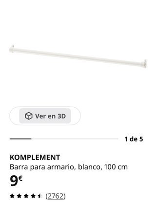 Estructura armario PAX IKEA blanco + complementos