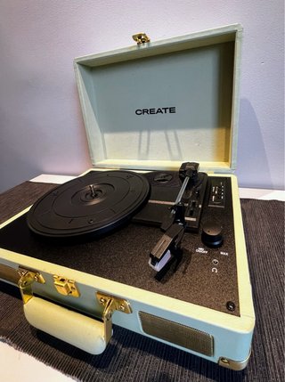 Tocadiscos CREATE verde.