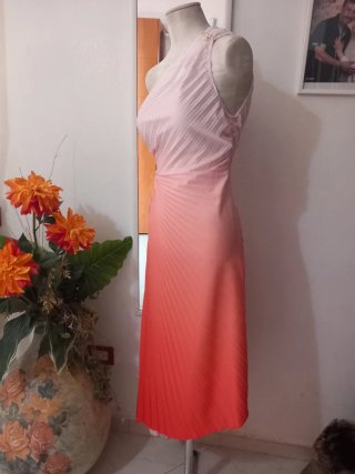 Abito estivo sfumato rosa arancio