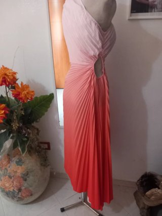 Abito estivo sfumato rosa arancio