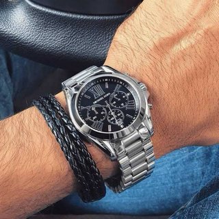 Reloj Michael Kors Original Plata/Negro
