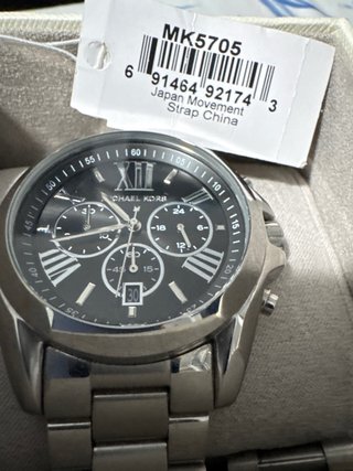 Reloj Michael Kors Original Plata/Negro