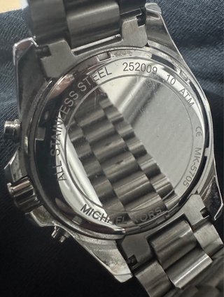 Reloj Michael Kors Original Plata/Negro