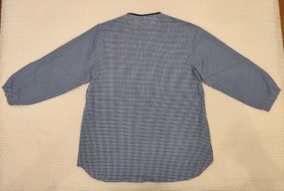 Bata de Comedor Unisex Talla L Estampado Cuadros