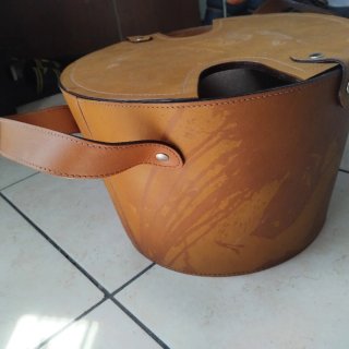 Secchiello termico porta champagne vintage in pell