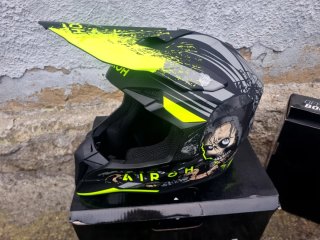 Casco Airoh Motocross Enduro Nero/Giallo
