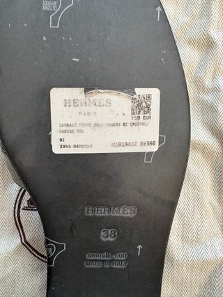 Sandalias Hermès Oran Cocodrilo Negro