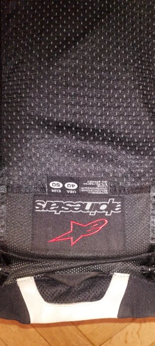 Mono de cuero Alpinestars Moto Blanco/Negro