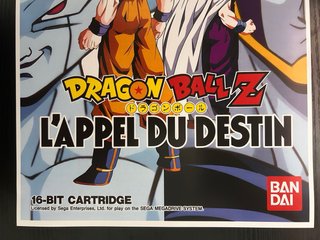 Poster Dragon Ball Z L'Appel Du Destin Mega Drive