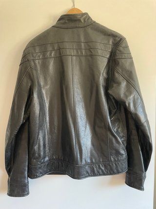 Chaqueta piel Selected Biker Café Racer Talla L