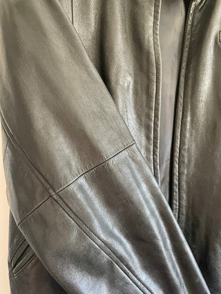 Chaqueta piel Selected Biker Café Racer Talla L
