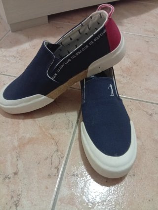 Scarpe Uomo U.S. Golf Club Blu/Rosso
