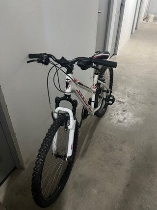 Bicicleta B-PRO M100 Blanca y Rosa