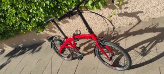 Bicicleta plegable Ryme roja