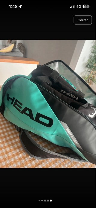 Paletero Head Tour Team Negro/Turquesa