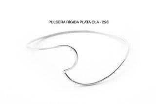 Pulsera Rígida Plata Ola - 25€