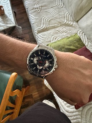 Reloj Curren Caballero Cuarzo Azul y Plateado