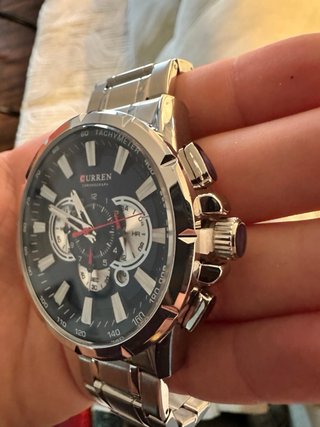 Reloj Curren Caballero Cuarzo Azul y Plateado