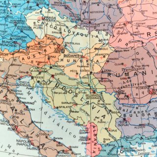 Mapa Europa Político 1960 Guerra Fría Original