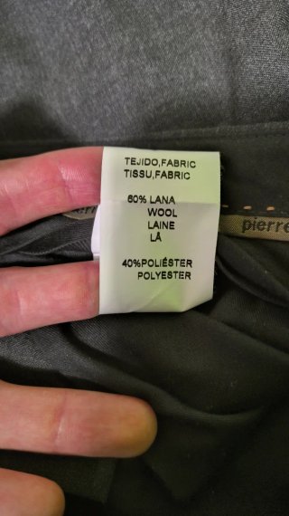 Pantalón vestir traje gris Pierre Cardin talla 56