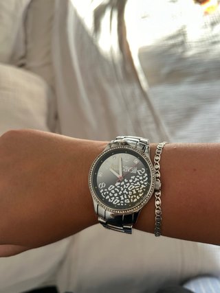Reloj Just Cavalli Mujer Plata y Negro