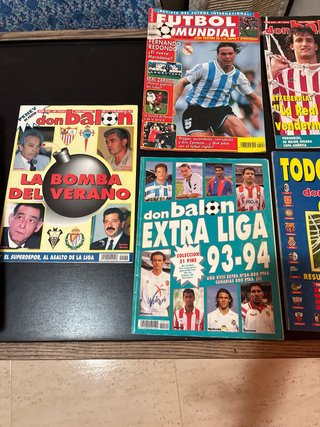 Lote 7 Revistas de Fútbol Años 90 - Don Balón y Fú